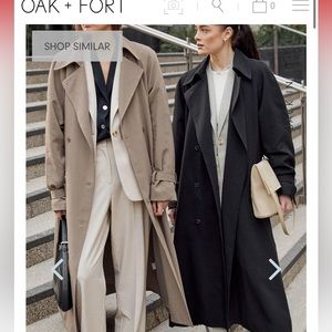 Oak + Fort Oversized Trench in Olive